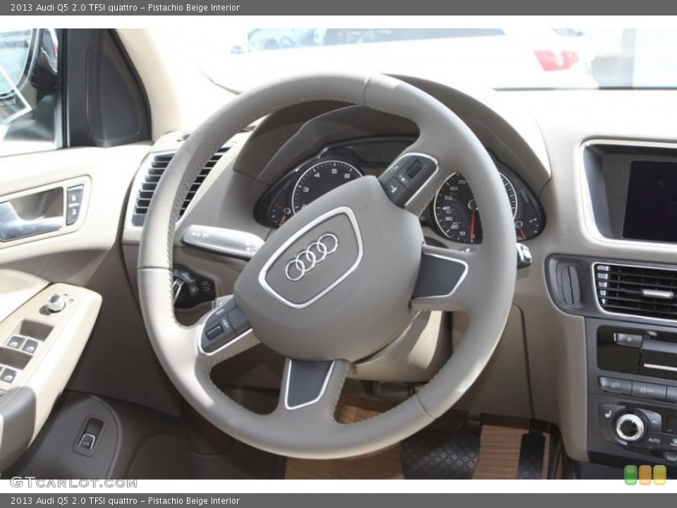 Pistachio Beige Interior Steering Wheel for the 2013 Audi Q5 2.0 TFSI quattro #71951004