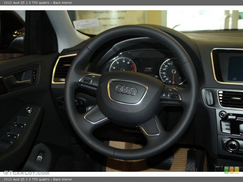 Black Interior Steering Wheel for the 2013 Audi Q5 2.0 TFSI quattro #71952898