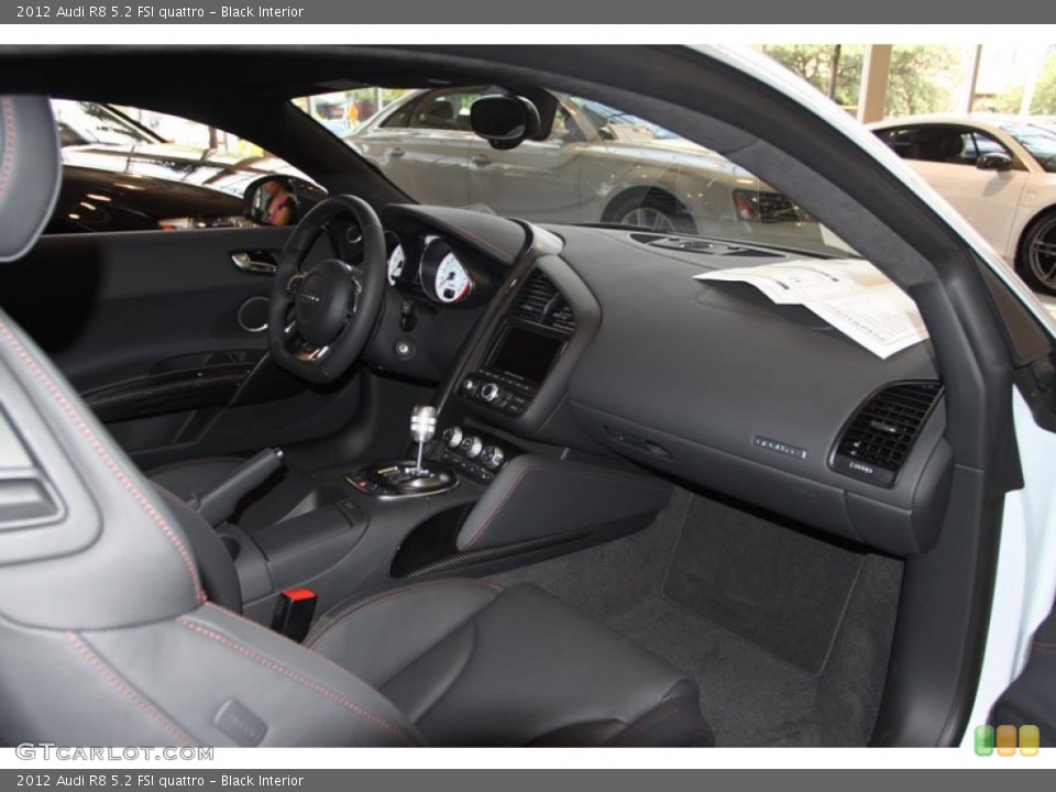 Black Interior Dashboard for the 2012 Audi R8 5.2 FSI quattro #71953666