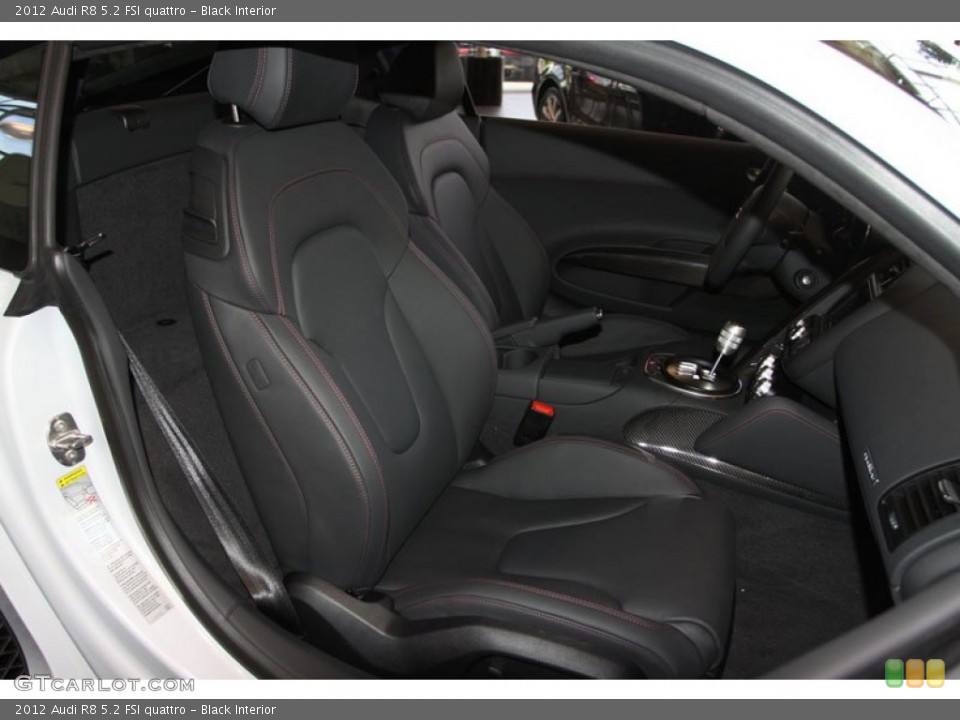 Black Interior Front Seat for the 2012 Audi R8 5.2 FSI quattro #71953687