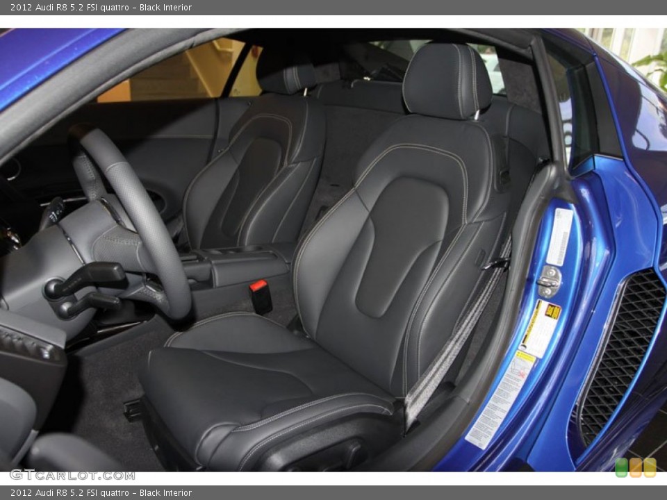 Black Interior Front Seat for the 2012 Audi R8 5.2 FSI quattro #71954177