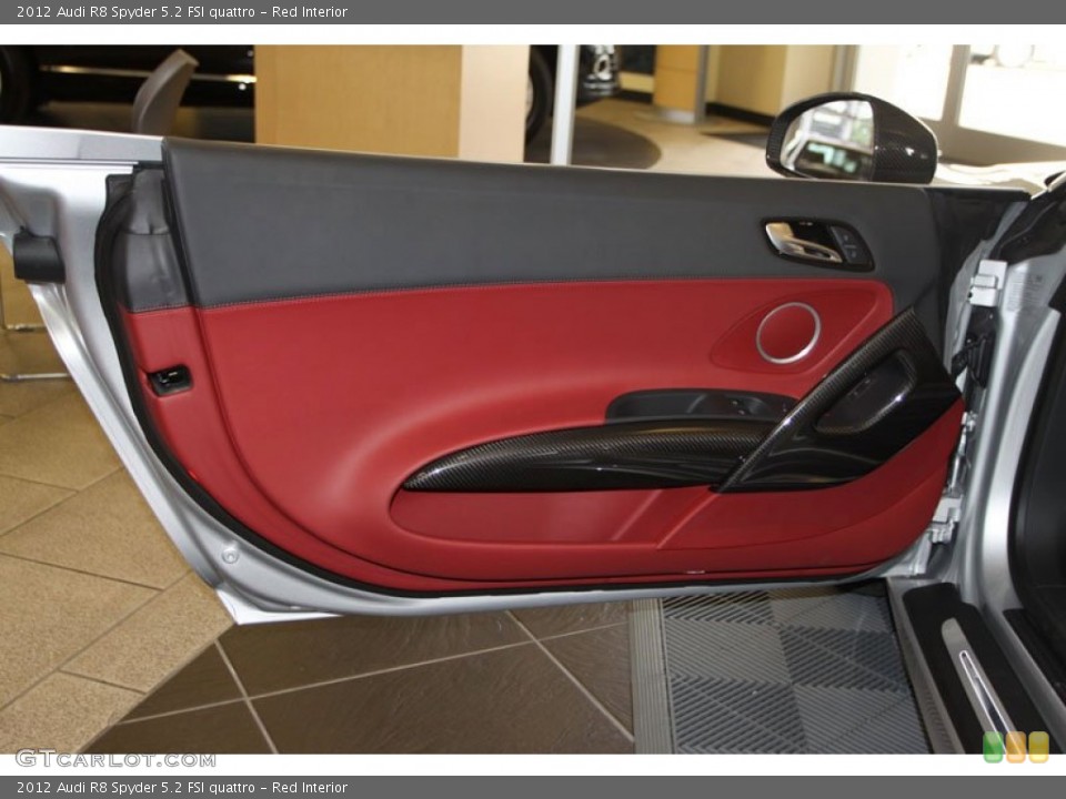 Red Interior Door Panel for the 2012 Audi R8 Spyder 5.2 FSI quattro #71954640