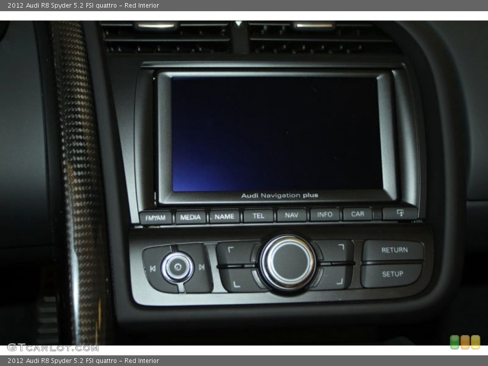 Red Interior Controls for the 2012 Audi R8 Spyder 5.2 FSI quattro #71954737