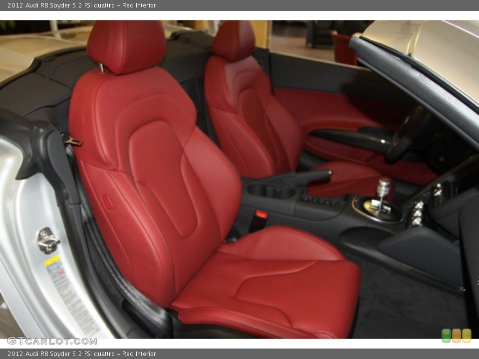 Red Interior Photo for the 2012 Audi R8 Spyder 5.2 FSI quattro #71954884