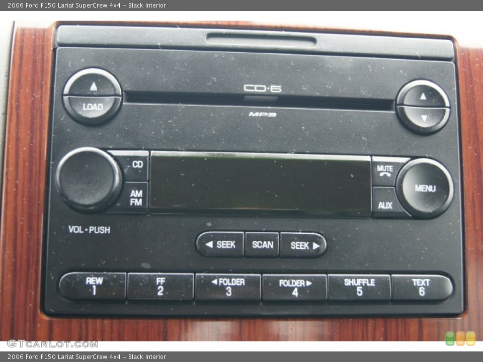 Black Interior Audio System for the 2006 Ford F150 Lariat SuperCrew 4x4 #71956603