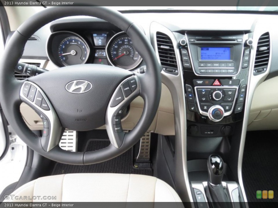 Beige Interior Dashboard for the 2013 Hyundai Elantra GT #71957753