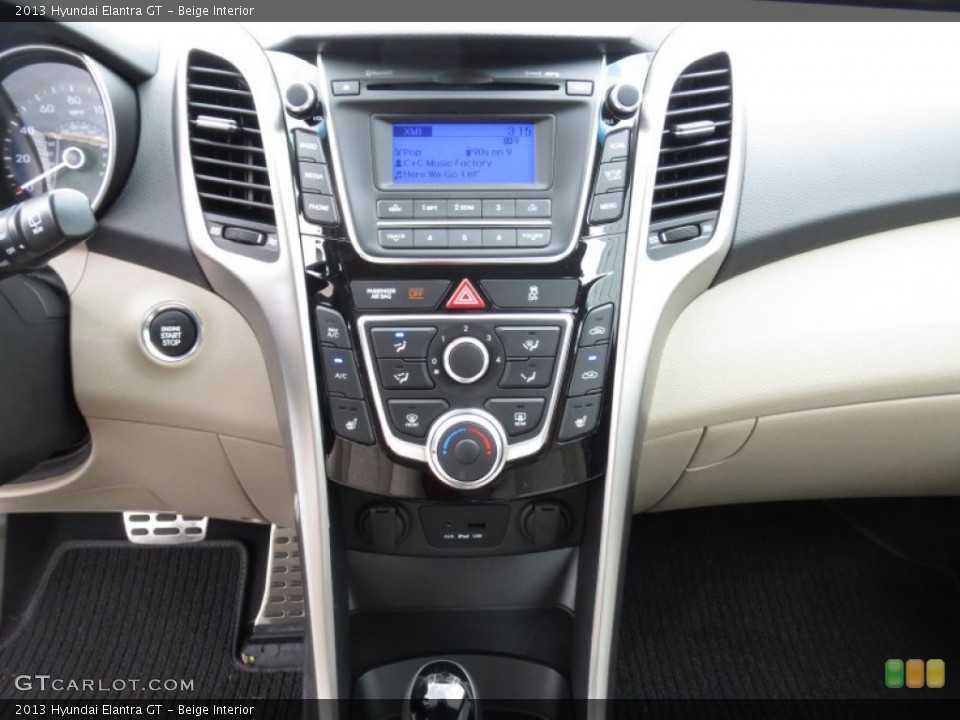 Beige Interior Controls for the 2013 Hyundai Elantra GT #71957773
