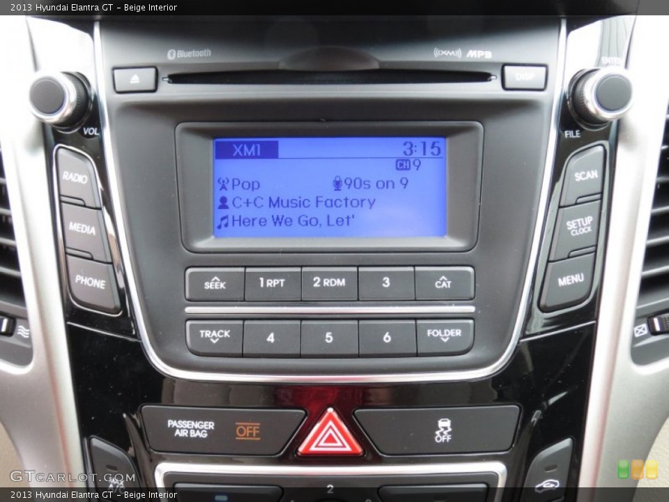 Beige Interior Audio System for the 2013 Hyundai Elantra GT #71957798