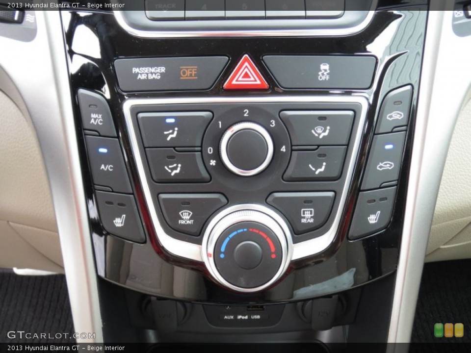 Beige Interior Controls for the 2013 Hyundai Elantra GT #71957821