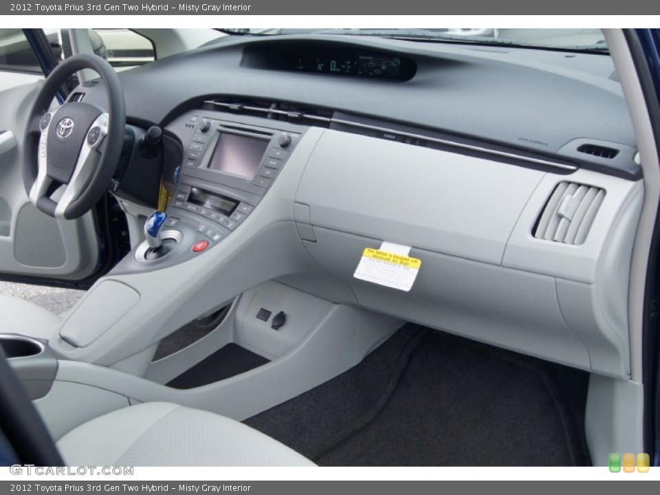 Misty Gray Interior Dashboard for the 2012 Toyota Prius 3rd Gen Two Hybrid #71957989