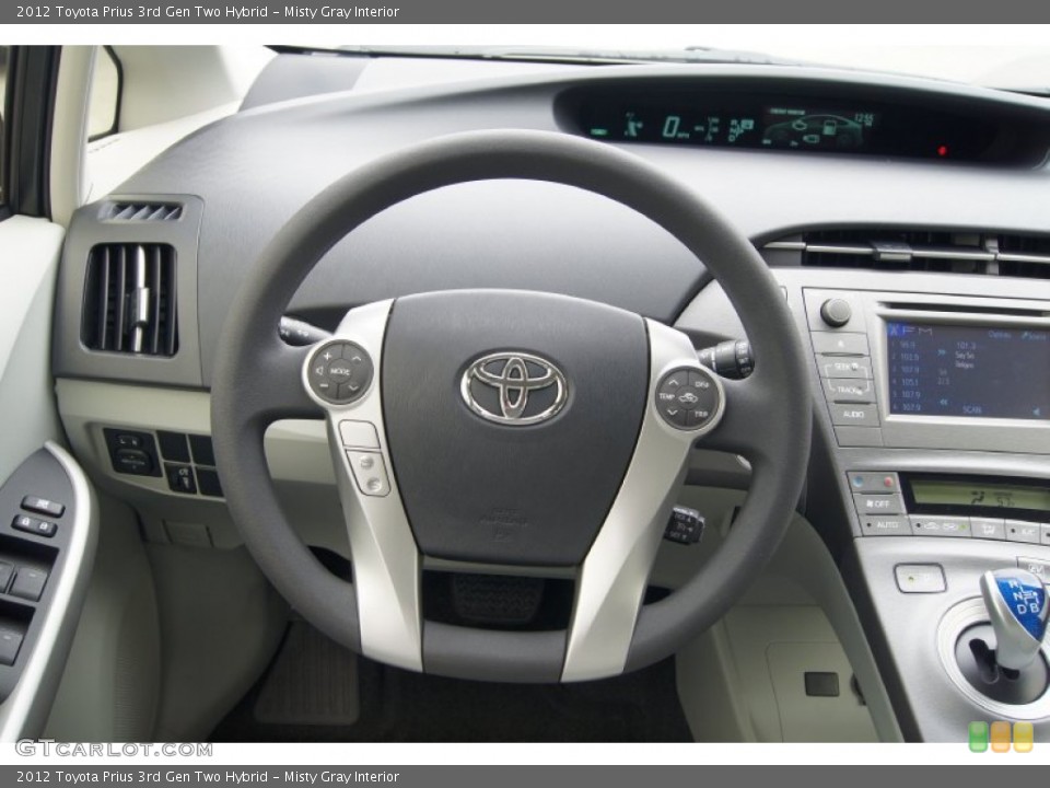 Misty Gray Interior Steering Wheel for the 2012 Toyota Prius 3rd Gen Two Hybrid #71958139