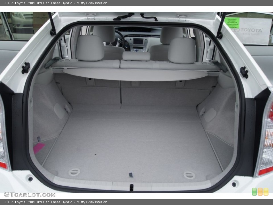 Misty Gray Interior Trunk for the 2012 Toyota Prius 3rd Gen Three Hybrid #71958778