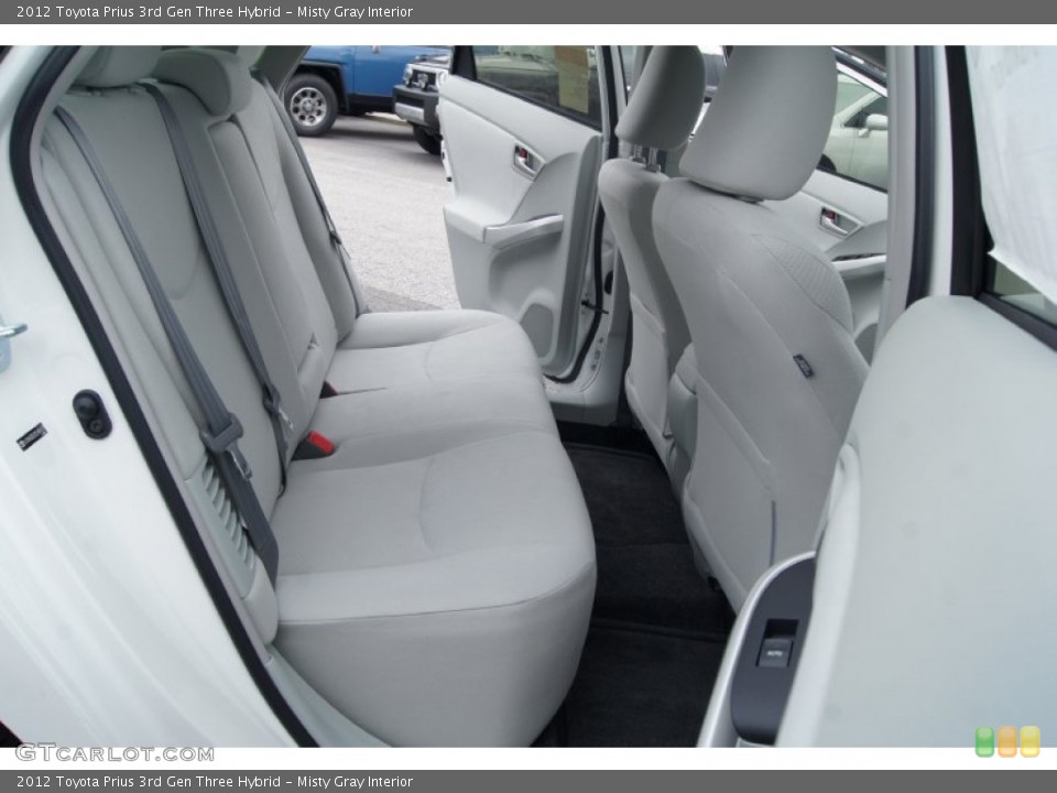 Misty Gray Interior Rear Seat for the 2012 Toyota Prius 3rd Gen Three Hybrid #71958805