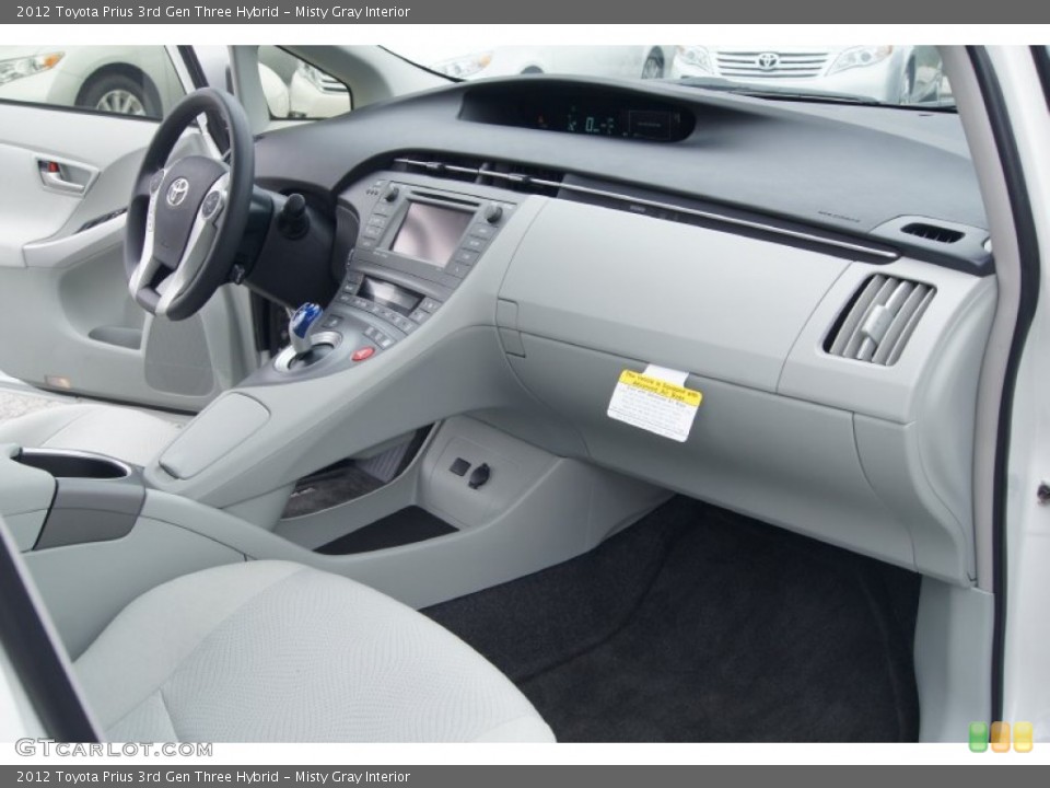 Misty Gray Interior Dashboard for the 2012 Toyota Prius 3rd Gen Three Hybrid #71958847