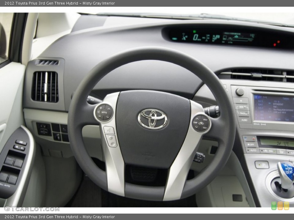 Misty Gray Interior Steering Wheel for the 2012 Toyota Prius 3rd Gen Three Hybrid #71958966