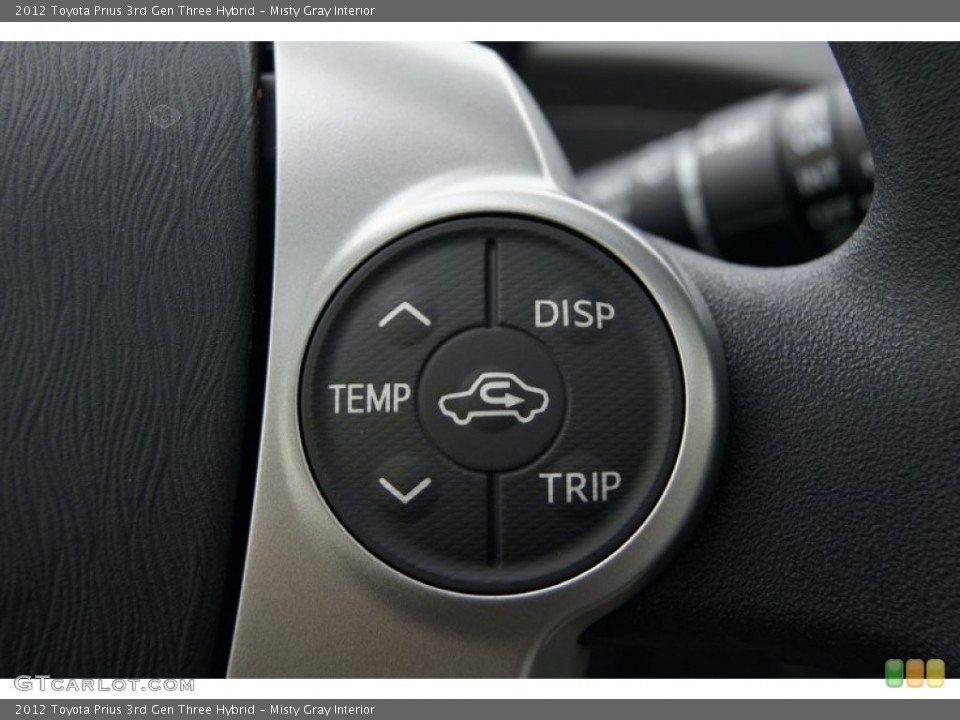 Misty Gray Interior Controls for the 2012 Toyota Prius 3rd Gen Three Hybrid #71959054