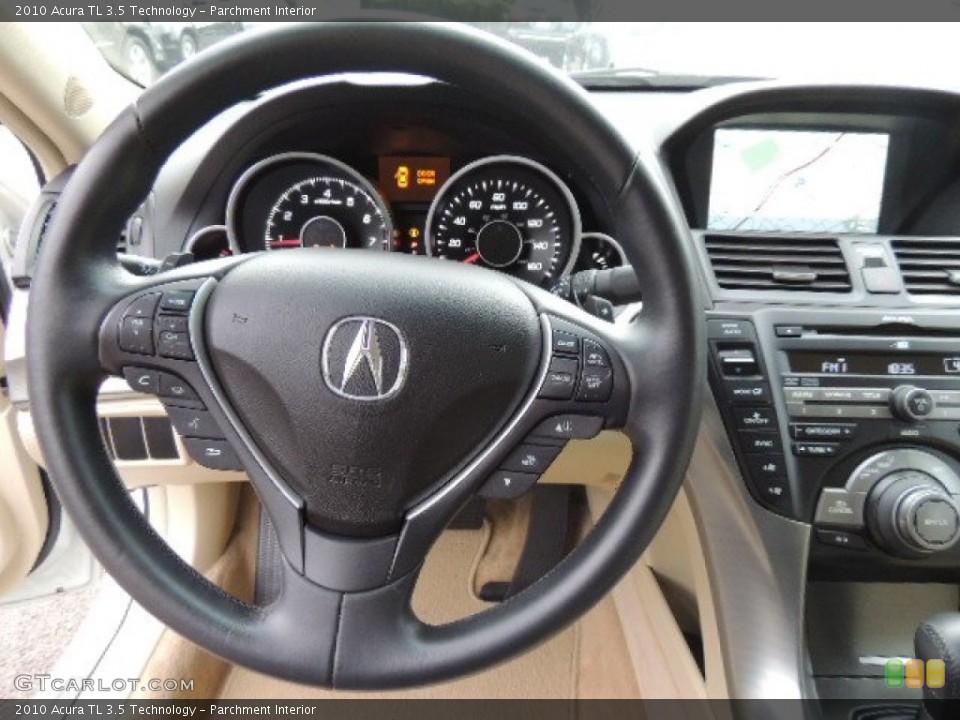 Parchment Interior Steering Wheel for the 2010 Acura TL 3.5 Technology #71960810