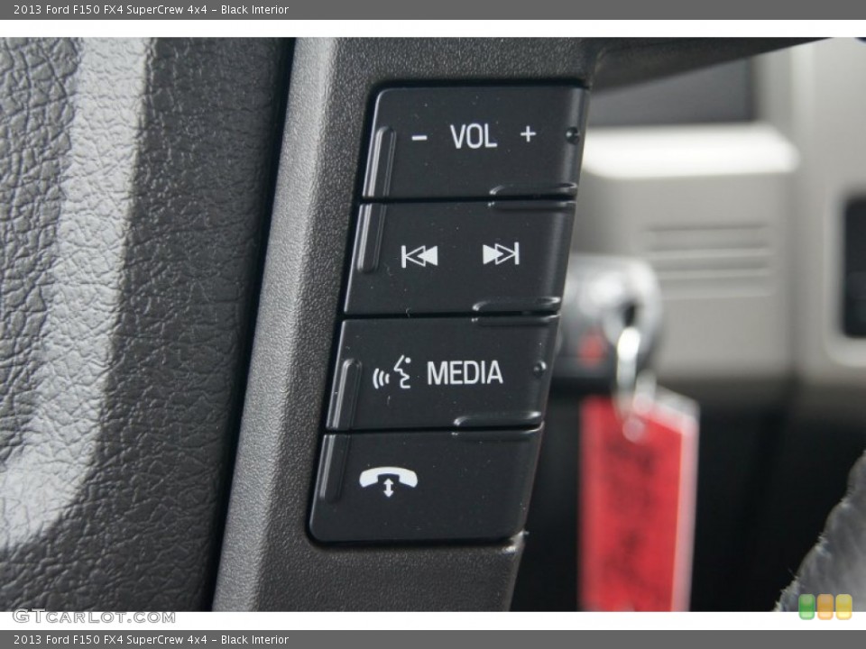 Black Interior Controls for the 2013 Ford F150 FX4 SuperCrew 4x4 #71961074