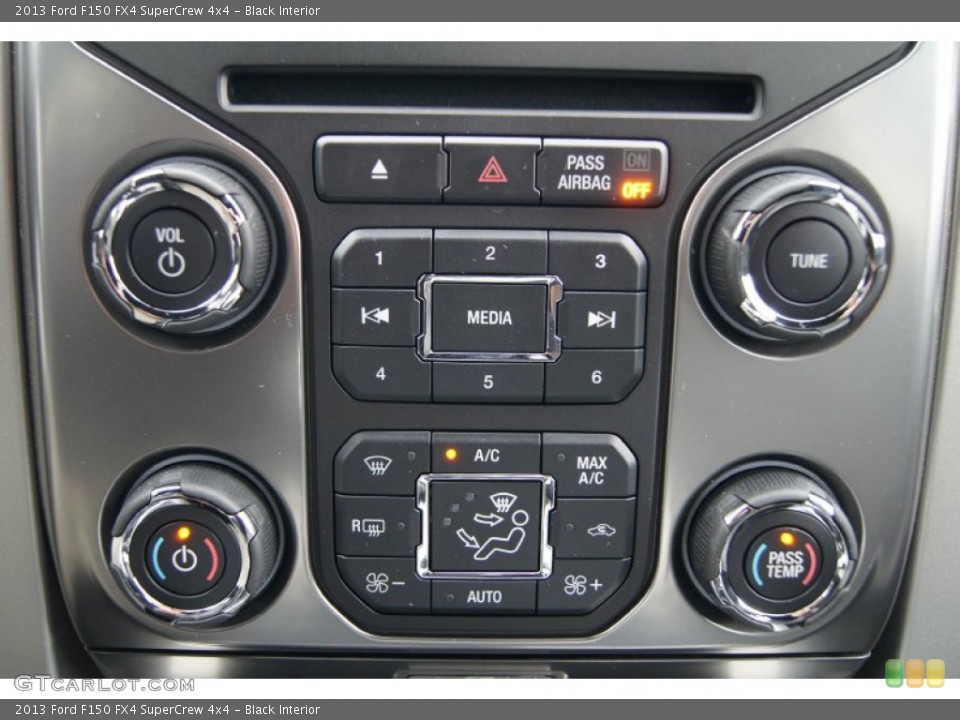 Black Interior Controls for the 2013 Ford F150 FX4 SuperCrew 4x4 #71961240