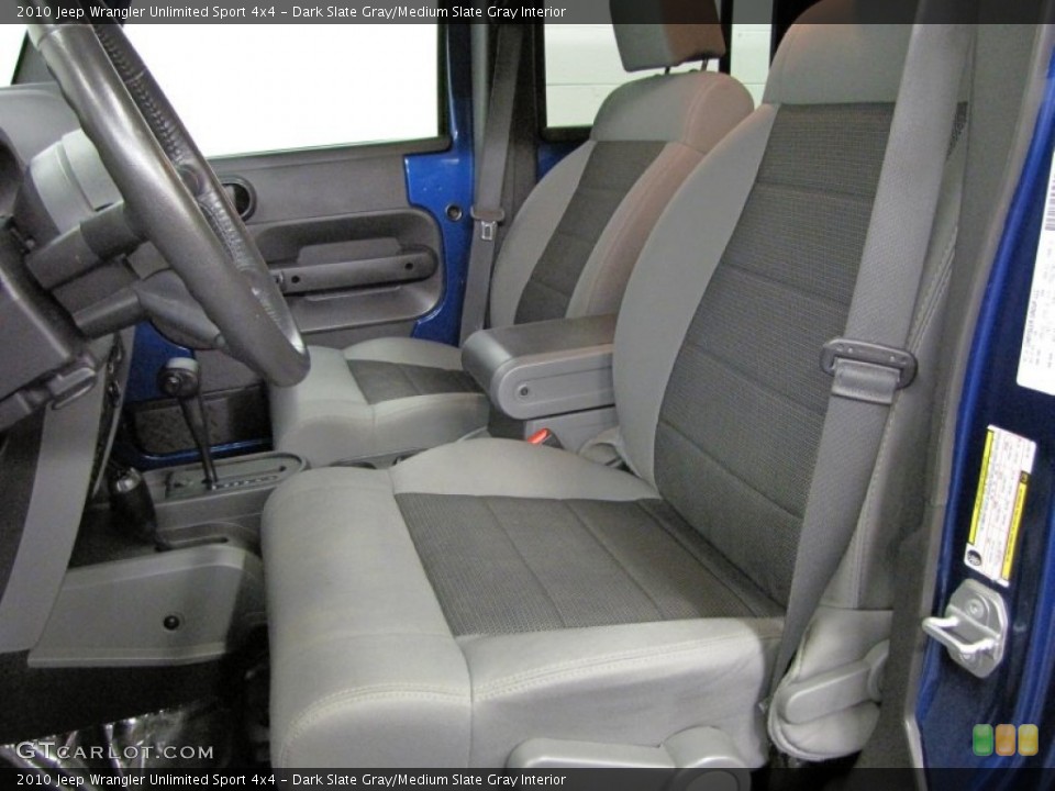 Dark Slate Gray/Medium Slate Gray Interior Photo for the 2010 Jeep Wrangler Unlimited Sport 4x4 #71962066