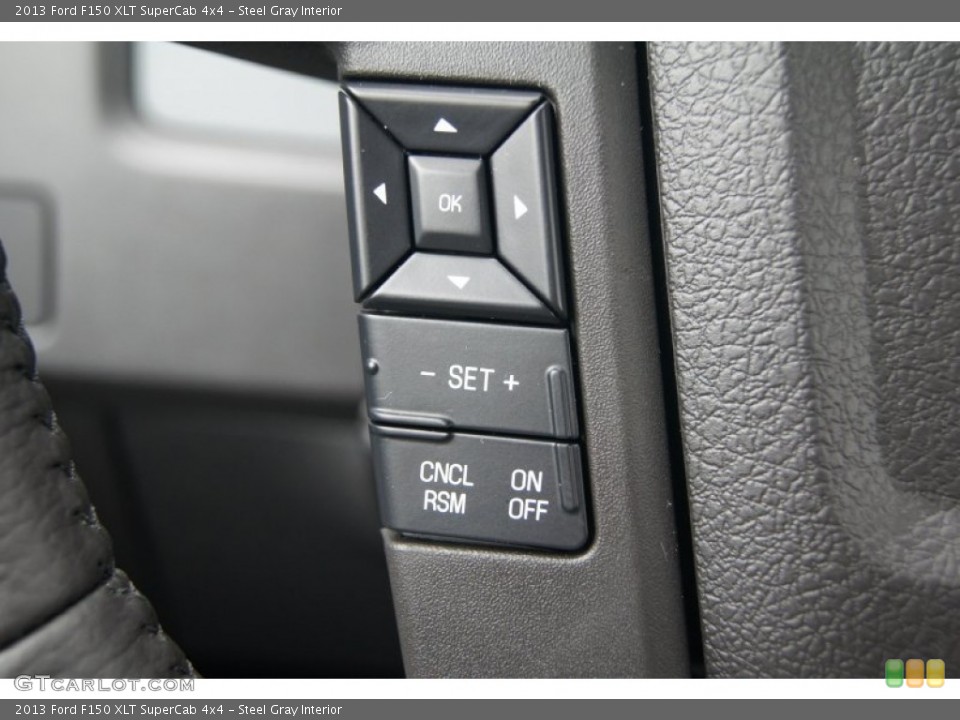 Steel Gray Interior Controls for the 2013 Ford F150 XLT SuperCab 4x4 #71962912