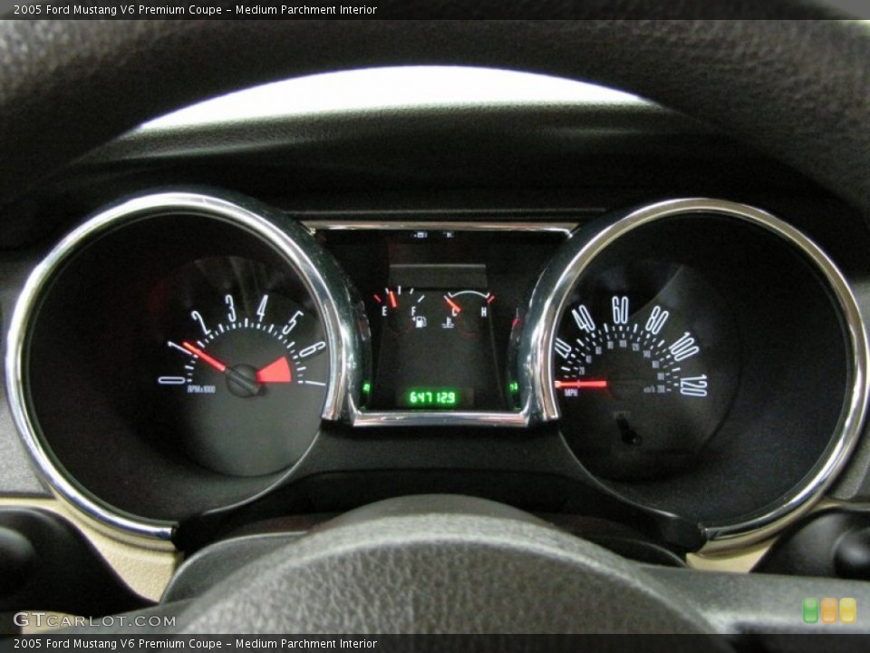 Medium Parchment Interior Gauges for the 2005 Ford Mustang V6 Premium Coupe #71963626