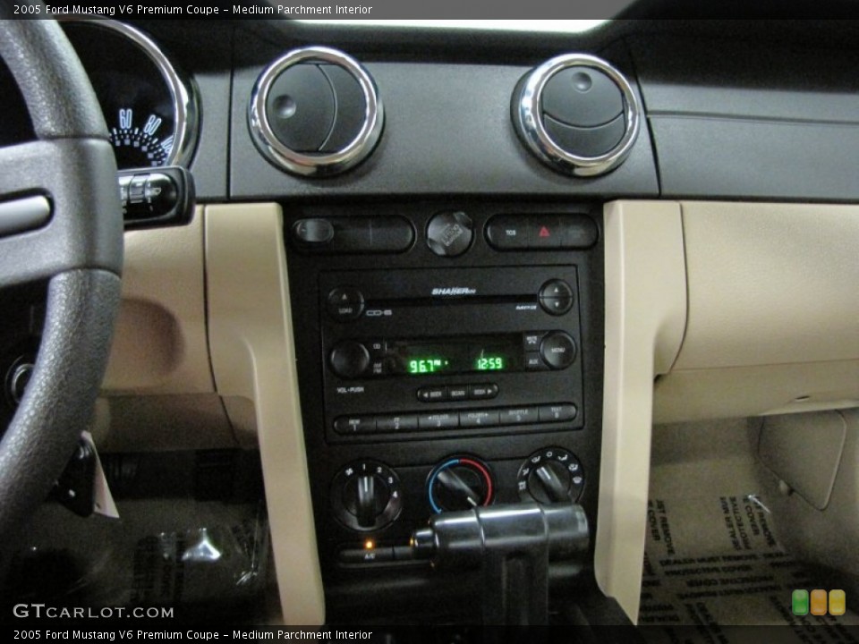 Medium Parchment Interior Controls for the 2005 Ford Mustang V6 Premium Coupe #71963668