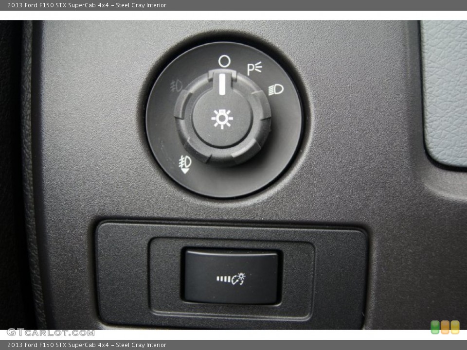 Steel Gray Interior Controls for the 2013 Ford F150 STX SuperCab 4x4 #71963741