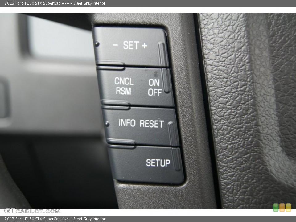 Steel Gray Interior Controls for the 2013 Ford F150 STX SuperCab 4x4 #71963760