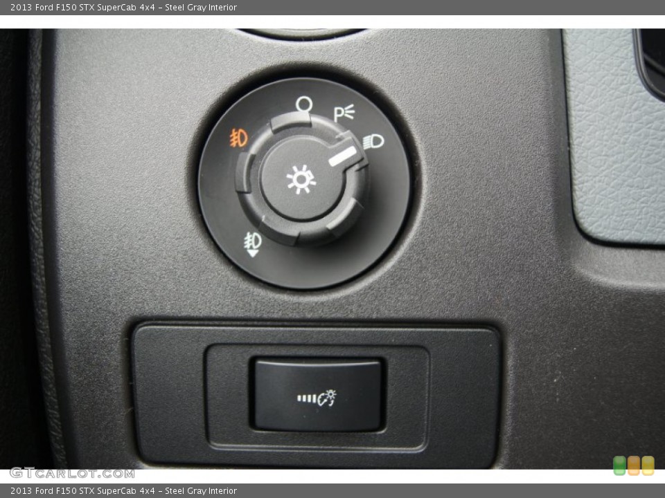 Steel Gray Interior Controls for the 2013 Ford F150 STX SuperCab 4x4 #71964561