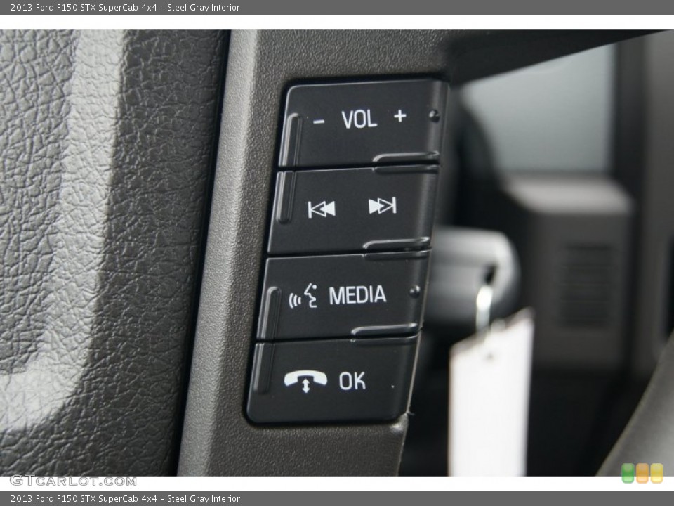 Steel Gray Interior Controls for the 2013 Ford F150 STX SuperCab 4x4 #71964601