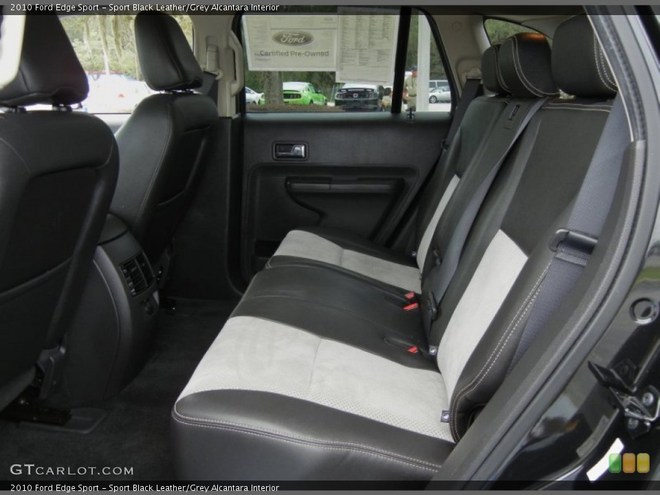 Sport Black Leather/Grey Alcantara Interior Rear Seat for the 2010 Ford Edge Sport #71972830