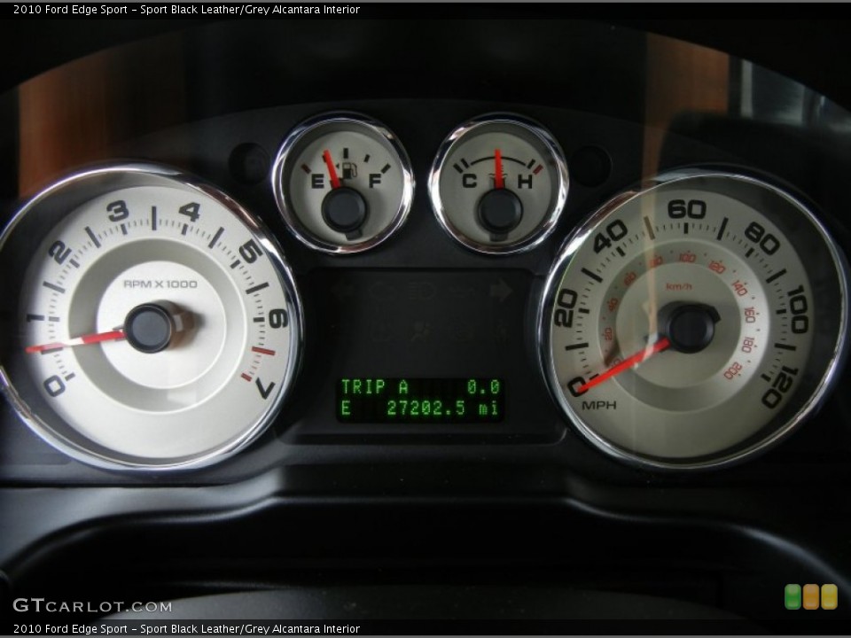Sport Black Leather/Grey Alcantara Interior Gauges for the 2010 Ford Edge Sport #71972953