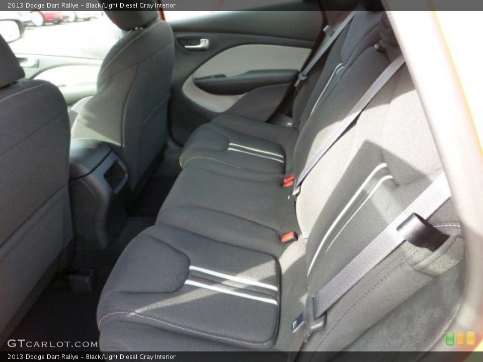 Black/Light Diesel Gray Interior Rear Seat for the 2013 Dodge Dart Rallye #71975098