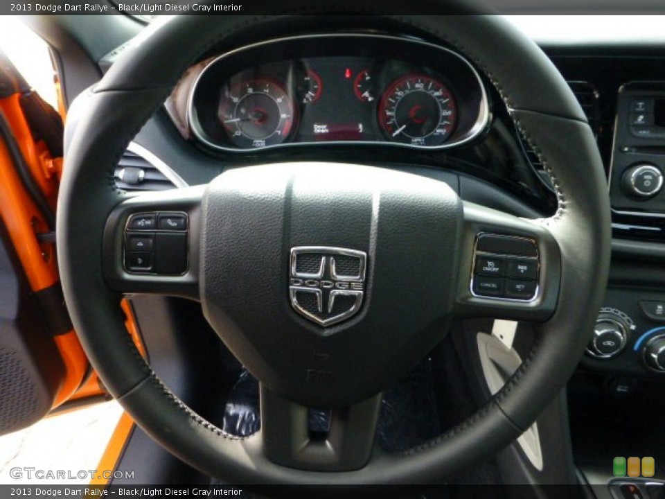 Black/Light Diesel Gray Interior Steering Wheel for the 2013 Dodge Dart Rallye #71975189