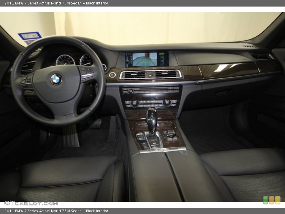 Black Interior Dashboard for the 2011 BMW 7 Series ActiveHybrid 750i Sedan #71976607