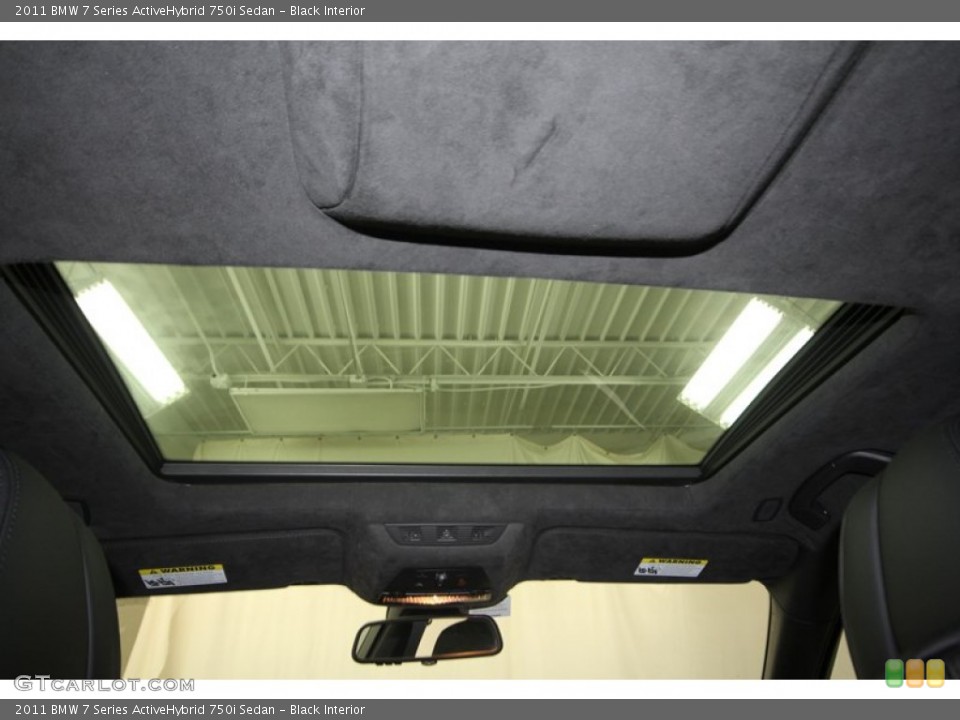 Black Interior Sunroof for the 2011 BMW 7 Series ActiveHybrid 750i Sedan #71976682