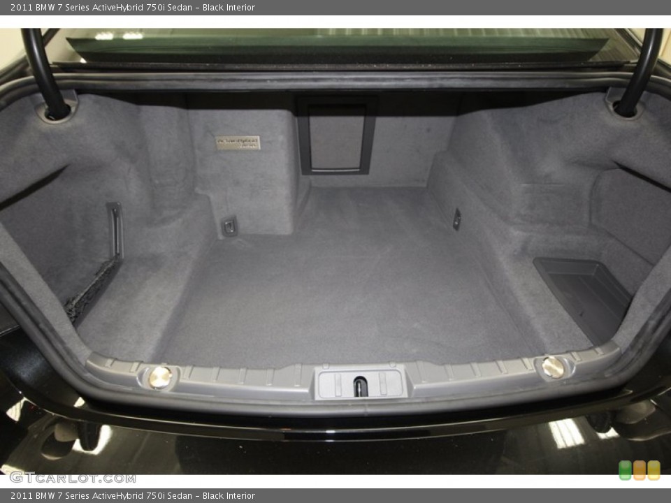Black Interior Trunk for the 2011 BMW 7 Series ActiveHybrid 750i Sedan #71976730