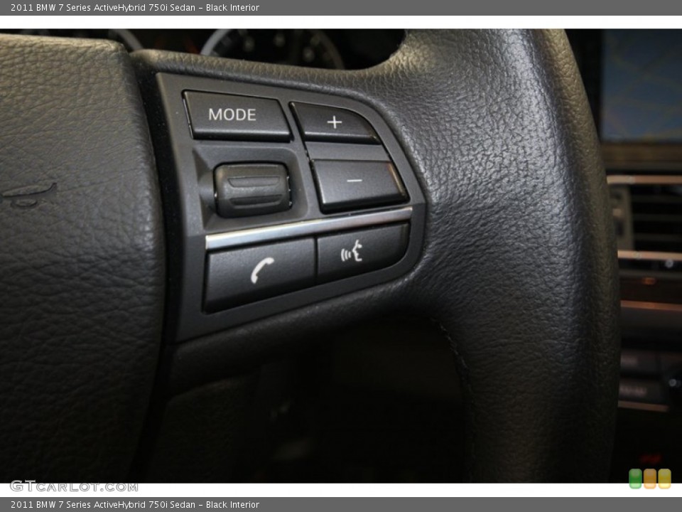 Black Interior Controls for the 2011 BMW 7 Series ActiveHybrid 750i Sedan #71976820