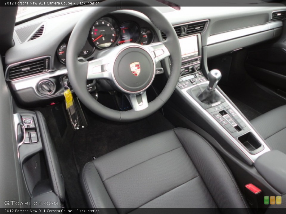 Black Interior Prime Interior for the 2012 Porsche New 911 Carrera Coupe #71980674