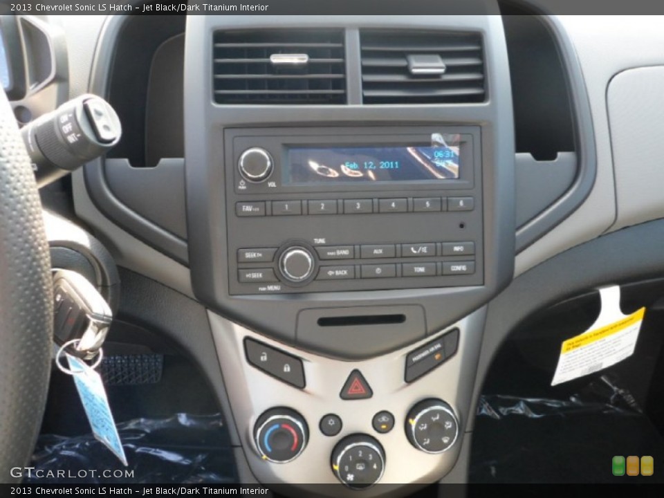 Jet Black/Dark Titanium Interior Controls for the 2013 Chevrolet Sonic LS Hatch #71989383