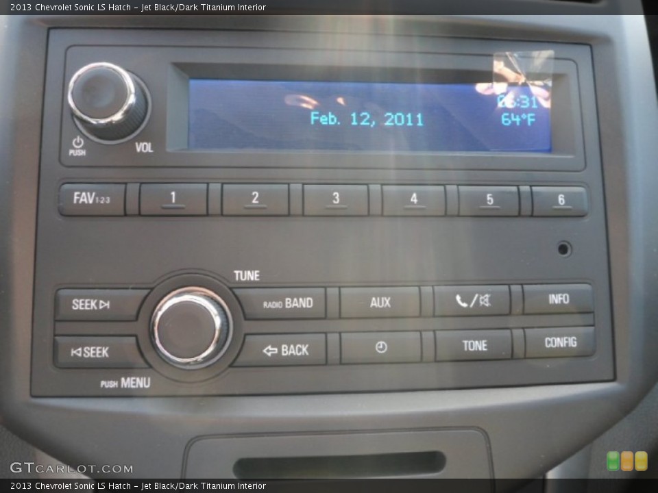 Jet Black/Dark Titanium Interior Audio System for the 2013 Chevrolet Sonic LS Hatch #71989407