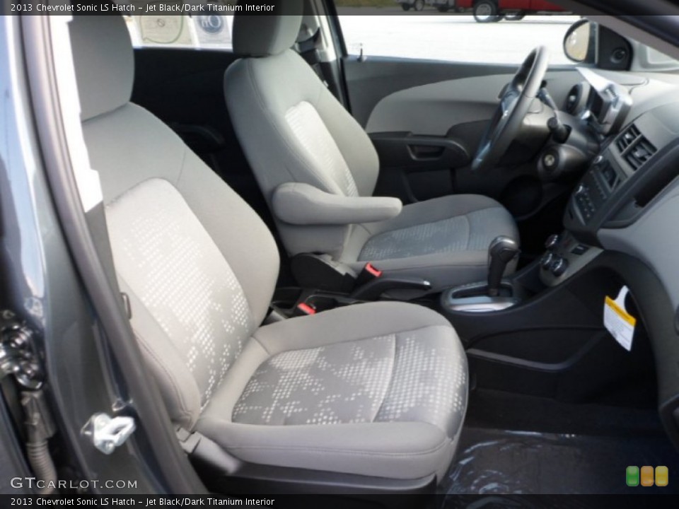 Jet Black/Dark Titanium Interior Front Seat for the 2013 Chevrolet Sonic LS Hatch #71989635