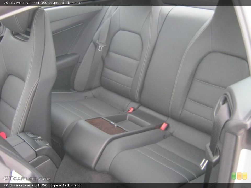 Black Interior Rear Seat for the 2013 Mercedes-Benz E 350 Coupe #71990286