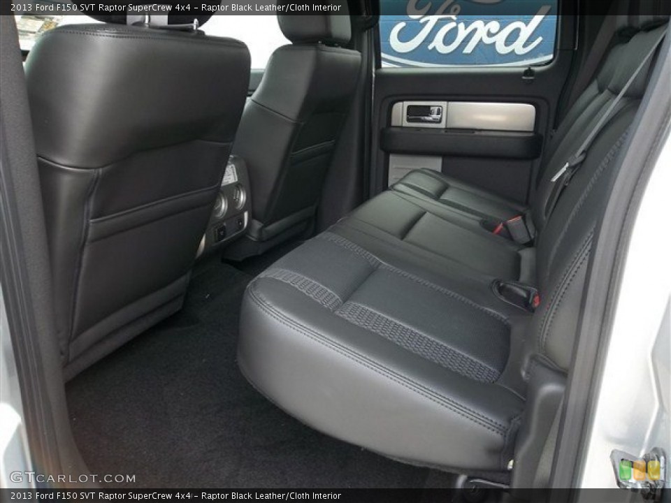 Raptor Black Leather/Cloth Interior Rear Seat for the 2013 Ford F150 SVT Raptor SuperCrew 4x4 #71990553