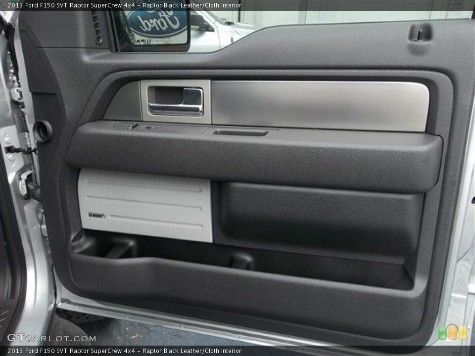Raptor Black Leather/Cloth Interior Door Panel for the 2013 Ford F150 SVT Raptor SuperCrew 4x4 #71990792