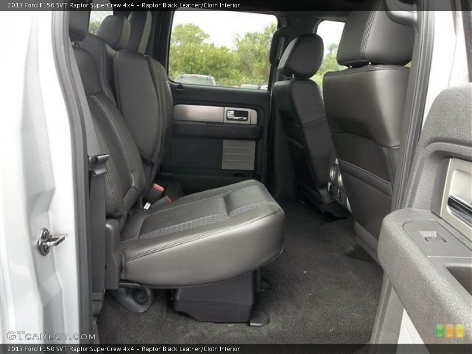 Raptor Black Leather/Cloth Interior Rear Seat for the 2013 Ford F150 SVT Raptor SuperCrew 4x4 #71990850