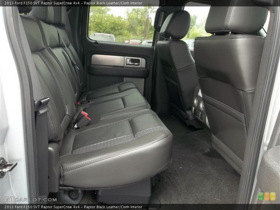 Raptor Black Leather/Cloth Interior Rear Seat for the 2013 Ford F150 SVT Raptor SuperCrew 4x4 #71990924