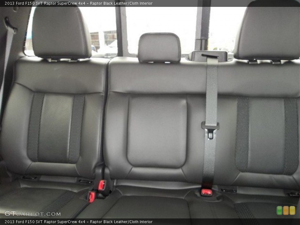 Raptor Black Leather/Cloth Interior Rear Seat for the 2013 Ford F150 SVT Raptor SuperCrew 4x4 #71991168