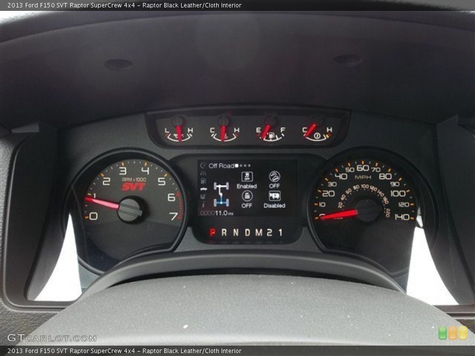 Raptor Black Leather/Cloth Interior Gauges for the 2013 Ford F150 SVT Raptor SuperCrew 4x4 #71991210
